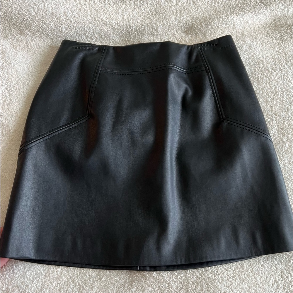H&M leather mini skirt